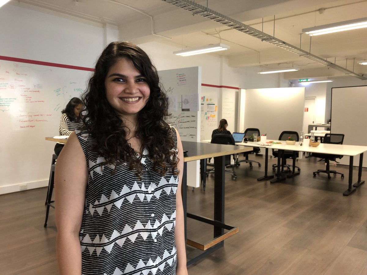 Brilliant to have 2 new grads starting in our Melbourne Studio today. Here’s Sneha Vaidya, 26, a Sociology and Psychology grad from Mumbai.
‘So far it has been really supportive’ she says. 
#Designthinking