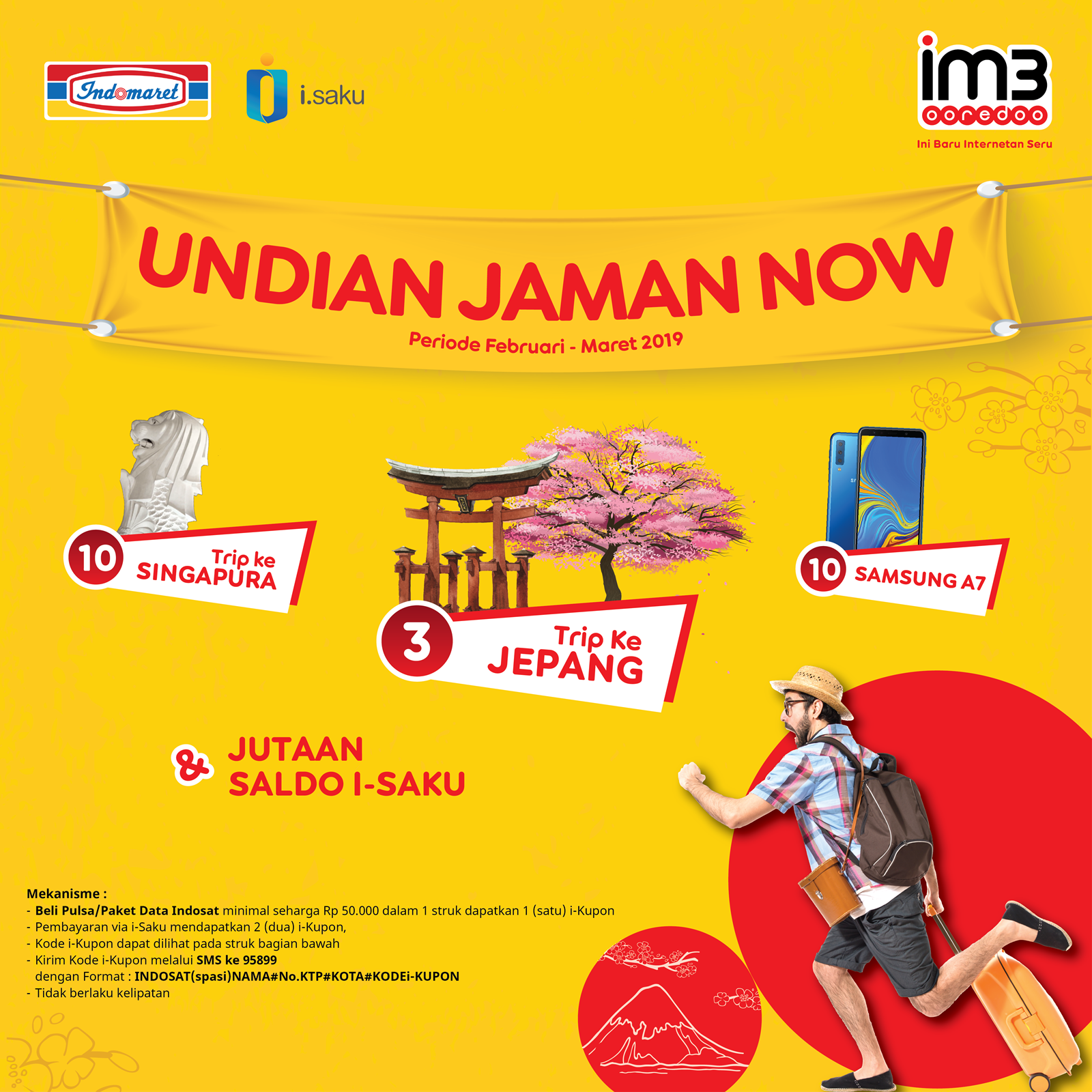 Indomaret בטוויטר Beli Pulsa Paket Data Indosat Minimal Denom Rp50 000 Tidak Berlaku Kelipatan Dapatkan 1 Kode I Kupon Undian Jaman Now Kirim Sms Dan Menangkan Hadiahnya Periode Februari Maret 2019 Indomaret Https T Co Indomaret בטוויטר Beli Pulsa Paket Data Indosat Minimal Denom Rp50 000 Tidak Berlaku Kelipatan Dapatkan 1 Kode I Kupon Undian Jaman Now Kirim Sms Dan Menangkan Hadiahnya Periode Februari Maret 2019 Indomaret Https T Co
