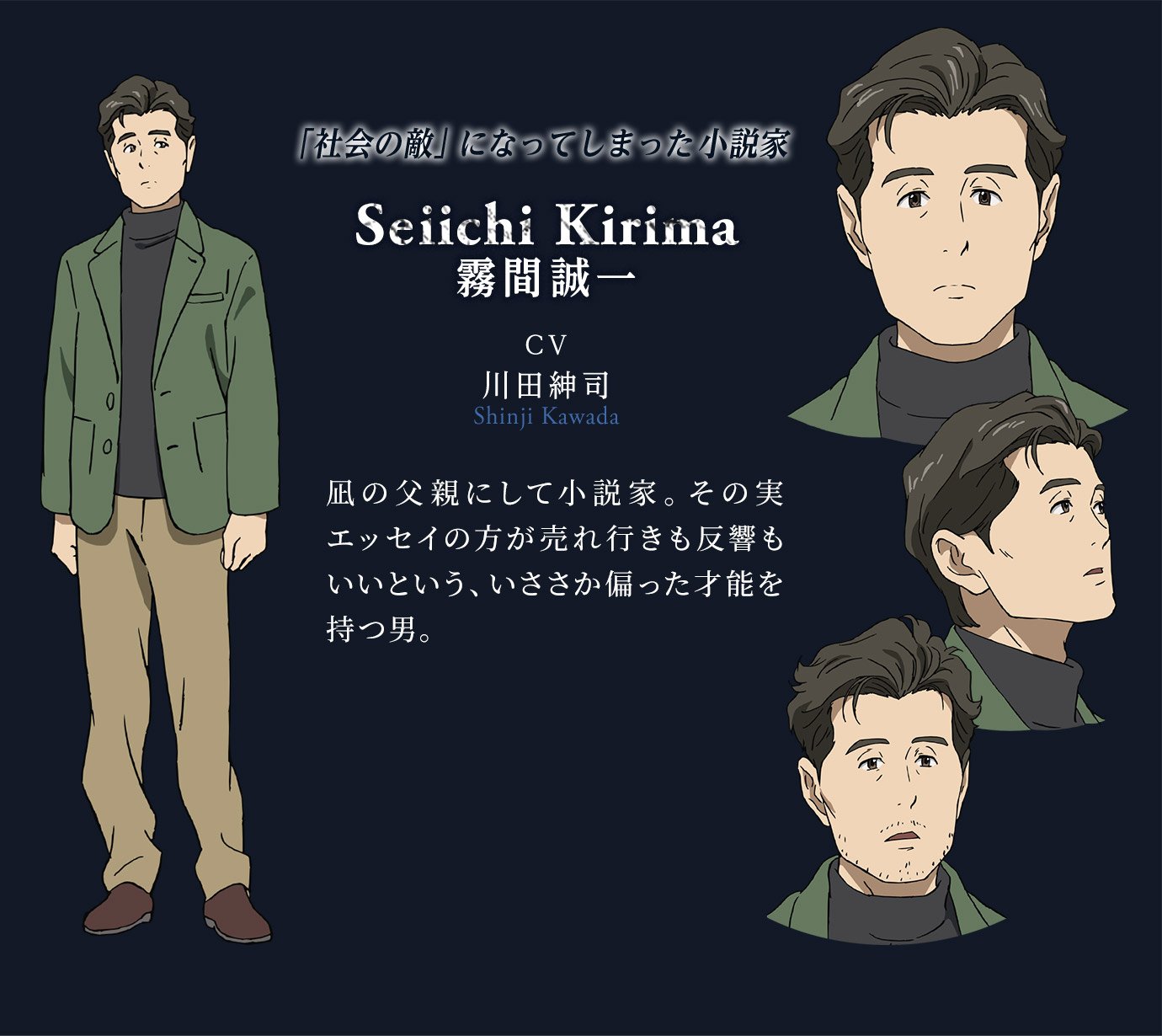 Tvアニメ ブギーポップは笑わない 公式 على تويتر キャラクター発表4 夜明のブギーポップ 編に登場する新キャラクターの設定とcvを公開 佐々木政則 モ マーダー役は阪口周平さん 霧間誠一役は川田紳司さん 榊原弦役は竹内良太さんが担当します 詳しく
