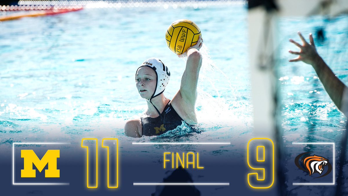 WIN!!! We took the battle of No. 8's over Pacific, 11-9. #GoBlue