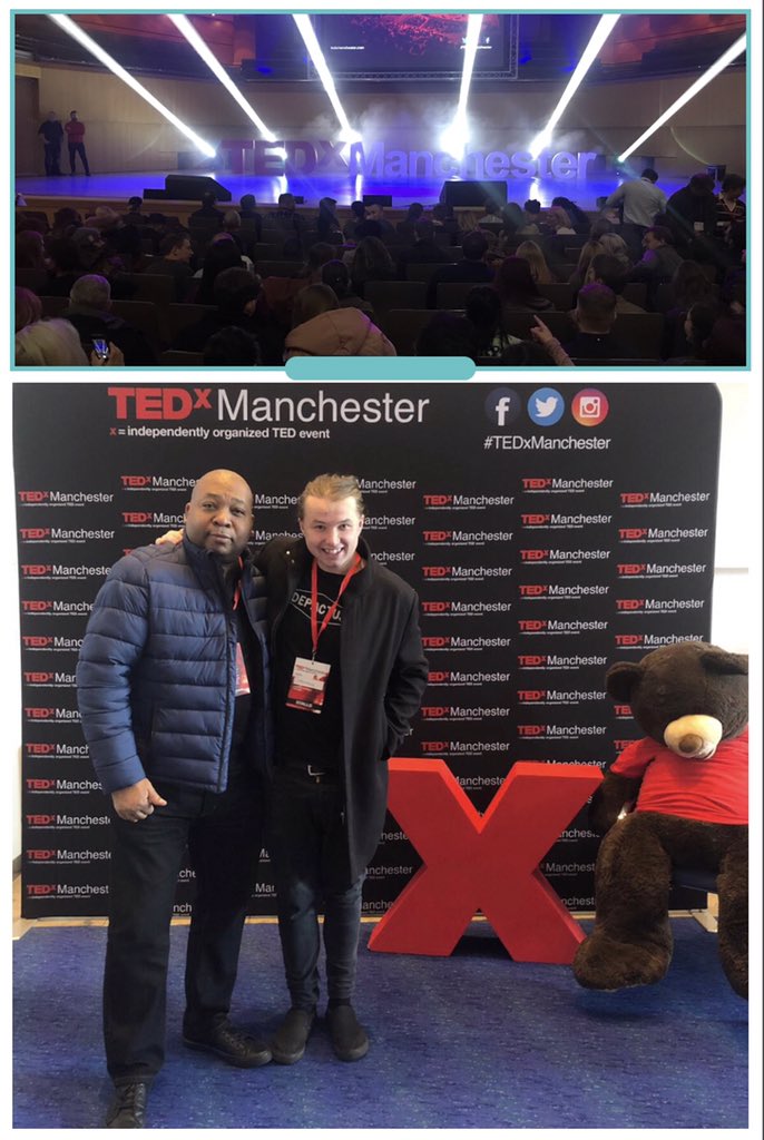 johniamgalloway's tweet photo. Wow! an explosive Sunday with Danny Callan @TedX Manchester great speakers very inspiring https://t.co/67C624NwMd