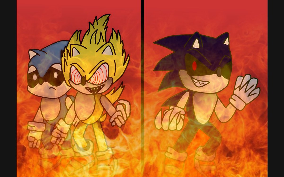 Fleetway Vs Sonic.EXE (Exetior) 