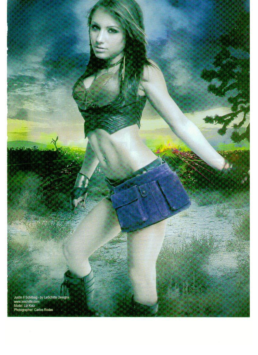 leschitte's tweet image. Our belted waist bag was spotted on an electronica music/dance magazine!  Looks good on her, right?  schittee.com