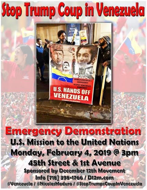 A note from Roger: THIS IS TODAY!!!!!!!!!!!!!!!!!!!!!! STOP THIS LATEST USG INSANITY, LEAVE THE VENEZUELAN PEOPLE ALONE. THEY HAVE A REAL DEMOCRACY, STOP TRYING TO DESTROY IT SO THE 1% CAN PLUNDER THEIR OIL. US HANDS OFF #VENEZUELA! #NICOLASMADURO #STOPTRUMPSCOUPINVENEZUELA