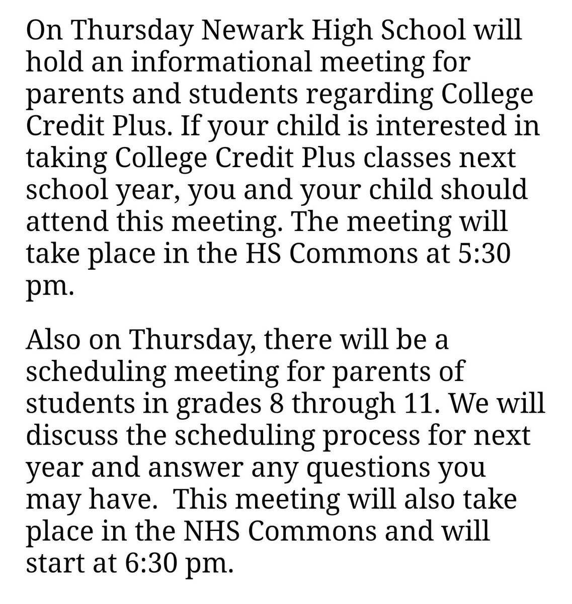 Newark HS Counseling tweet media
