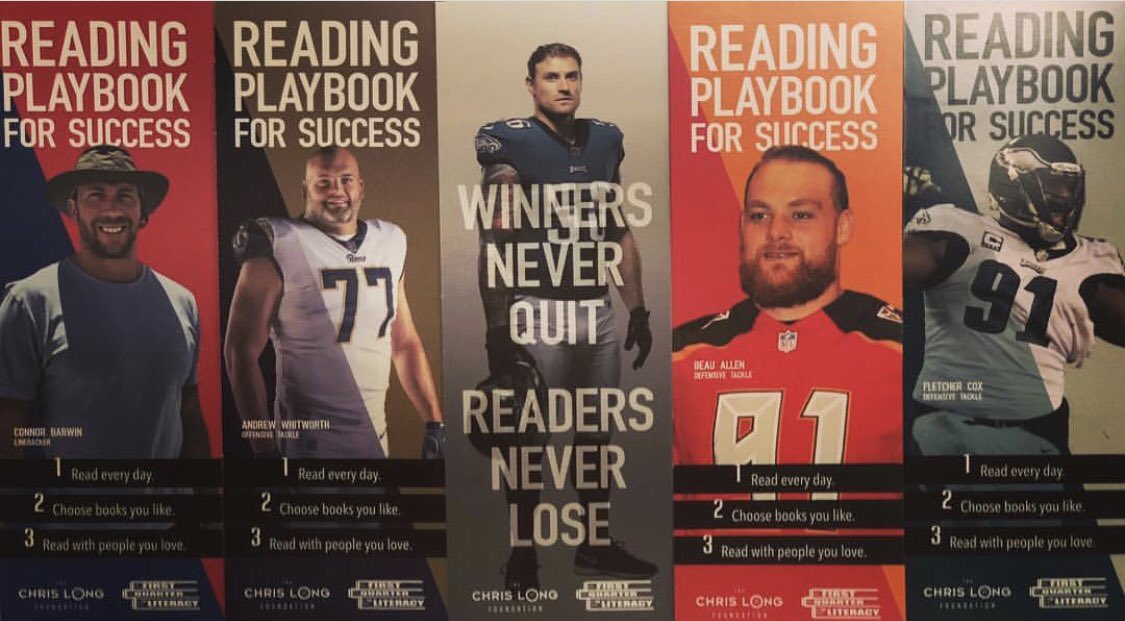 FirstBook's tweet photo. Grateful to #FQLWchampion @laflamablanca95, @fcoxx_91, @connorbarwin98, @rams’ @andrewwhitworth77, & @beau__allen for partnering w/ us to provide over 27k #bookstokids around the country during #FQLweek last week. (& good luck tonight, Andrew!!!) #SuperBowlLlll https://t.co/jaqvStgJ6T