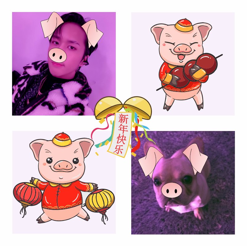 93WSHIK's tweet photo. 新年快乐
Happy New Year!
#RPSpringFestival #PigYear
Ongdonggie quis entrar no clima também ♥ https://t.co/awnVkUYWnk