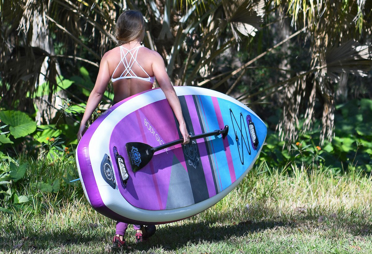 Stand Up Paddle TV on X: The folks at Body Glove introduced their new yoga  and fitness-specific paddle board - dubbed the Oasis - with features never  before seen for a board