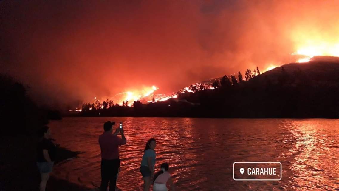 KarlosOlivarez's tweet photo. Gigantesco incendio forestal en #CARAHUE, alcalde clama por ayuda del gobierno : https://t.co/4i8xFBiSuw https://t.co/f3IuiqzlXC