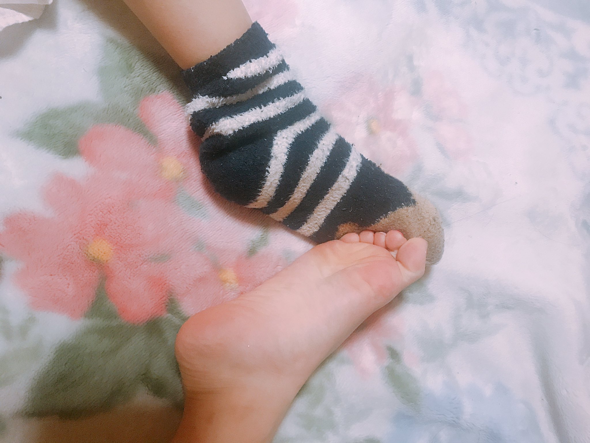 Momonan ふぇち リクエスト企画 いろんな靴下 素足の足裏 かわいい靴下がなくて こんなのしか撮れなかった 足裏 足裏フェチ 足フェチ フェチ