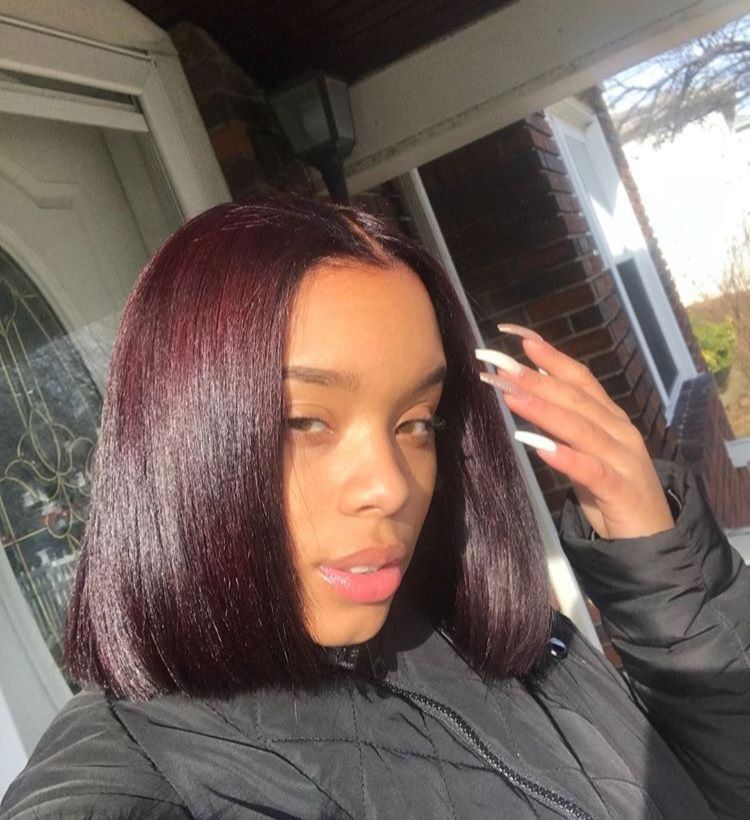 Nicole Noire Hair On Twitter Classic Bob With A Hint Of Color