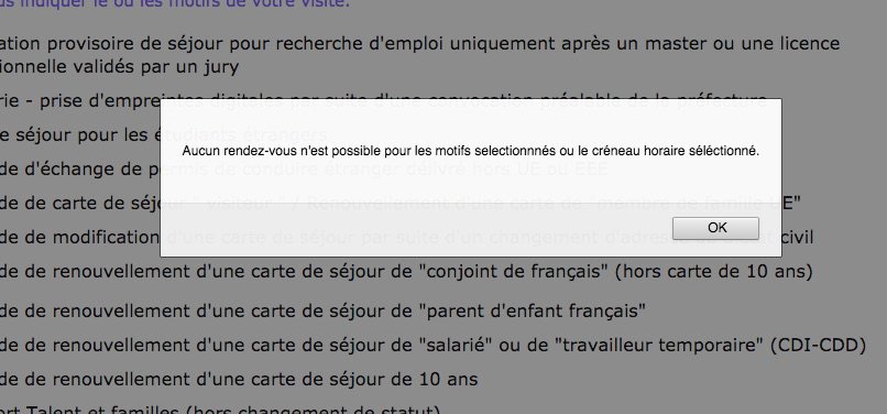 Ce matin 8h site de la #Préfecture92 : Quand est-ce que les prises de RV sont-elles possibles ? Plus de queue dans le froid mais pas de possibilités de faire ses démarches