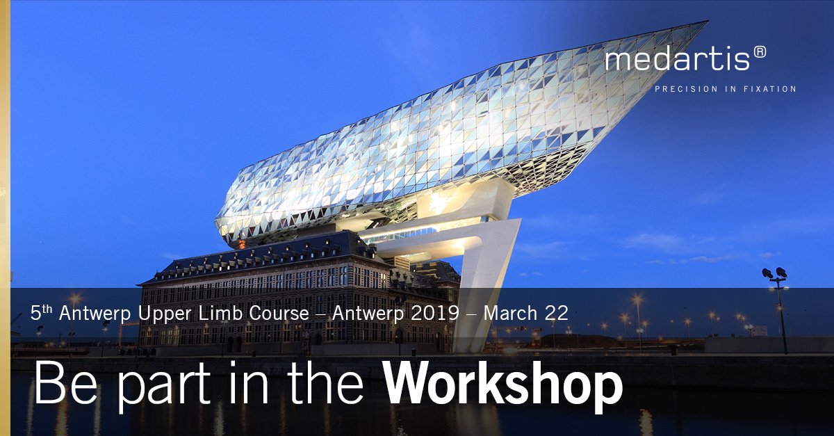 Medartis_Global's tweet photo. We are attending the 5th Upper Limb Course in Antwerp. #APTUSHand #APTUSWrist #APTUSElbow
There is the possibility to choose four procedures, which can be performed. This is a great training opportunity that you should take advantage of. Register today: https://t.co/jrXJpMDe9f https://t.co/JxhisAGhxU