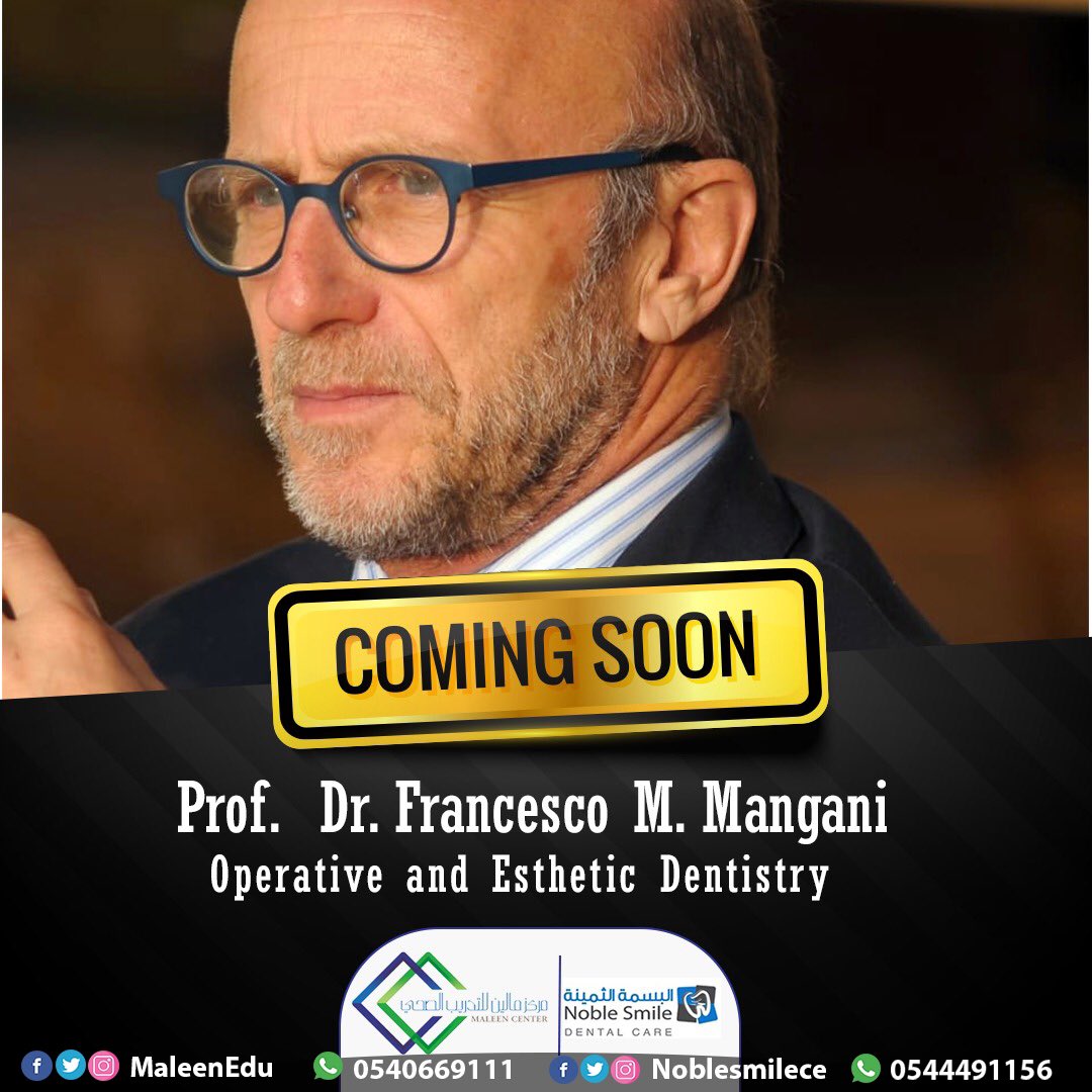 noblesmilece's tweet photo. .
🔴🔴 COMING SOON!! 🔴🔴

For more info, please call .

0540669111
.
0544491156
.
#dental #courses #ksa #riyadh #event #learning #education #help #dentist #dentistry #facial #teethwhitening #teeth #medical #francescomangani https://t.co/5zP8Hkz8OP