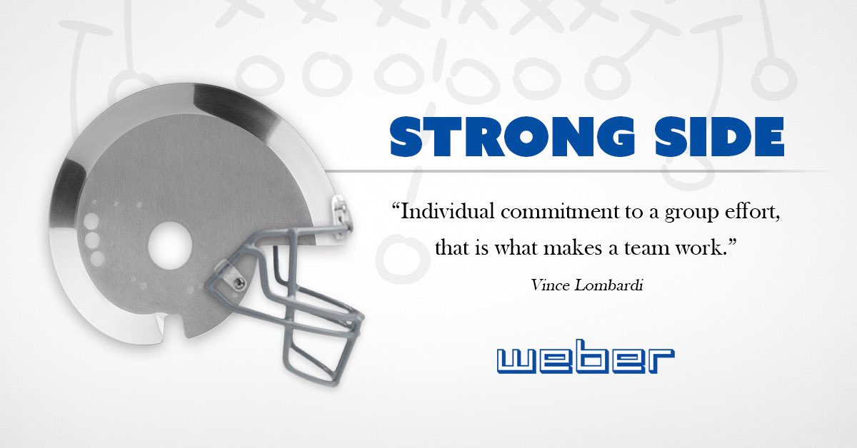 WeberSlicer's tweet photo. Find a partner you can lean on and be your strong side when moving towards your goals. Like the @Patriots we understand the group effort it takes to secure the win! #SuperBowl2019 #Weberinc #SuperBowl53 https://t.co/gX4l7TBtu1