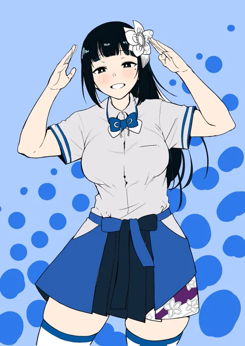 ふじ～なおまけポストカードです。もう少し色塗ります。当日、アカリちゃんのえっちぶっく購入でもらえますよ 