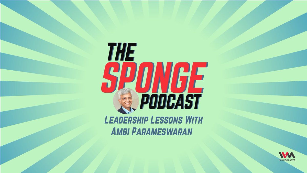 IVMPodcasts's tweet photo. Our new podcast is out today!
On the first episode of #TheSpongePodcast, @ambimgp recounts his interaction with Mr. Ratan Tata during the launch of the car Indigo Marina & the valuable leadership lessons he soaked in from Mr. Tata: https://t.co/z3rzTL3U01 https://t.co/4TjCZ1uER0