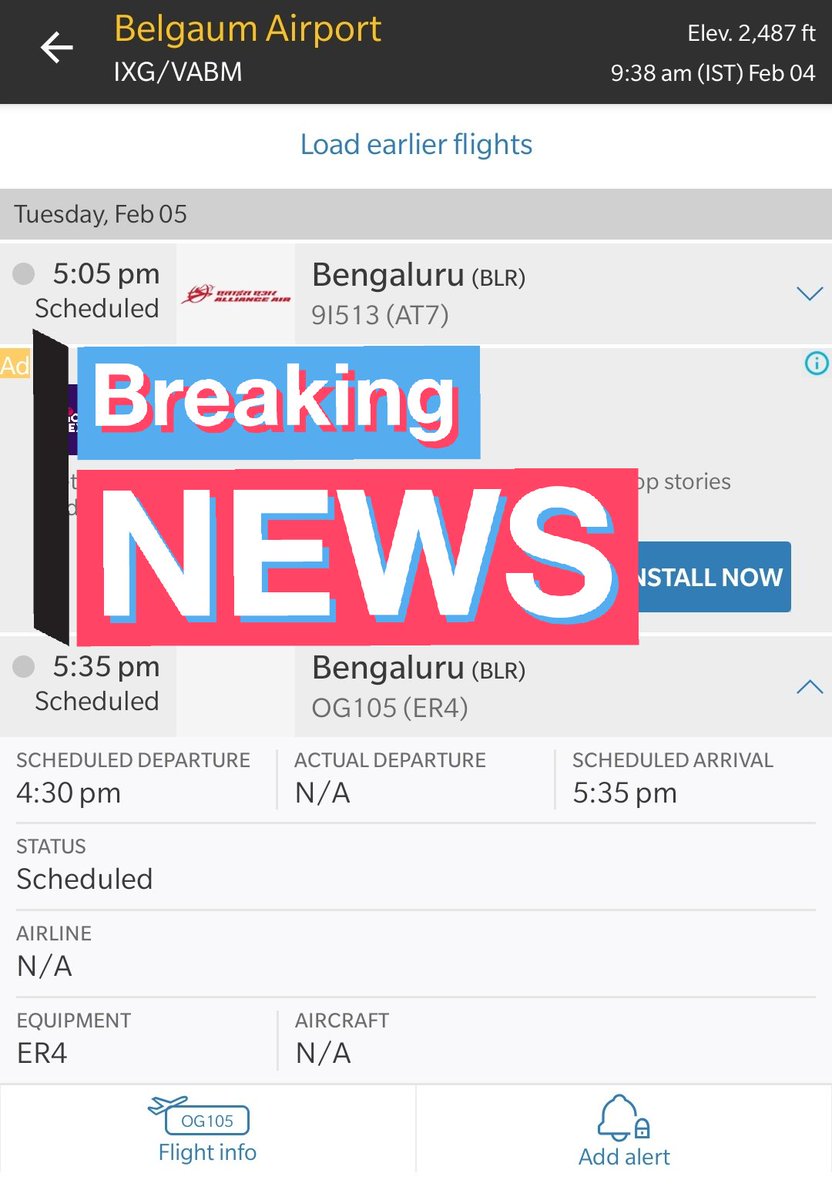 Belagavi Aviation Star Air Scheduled Flight Tomorrow Bengaluru Belagavi Og 105 Er4 Scheduled Departure 4 30 Pm Scheduled Arrival 5 35pm Ixg Bgm Blr Officialstarair Simrantiwana Belagaviairport Belgaum T Co Uuwpccgr