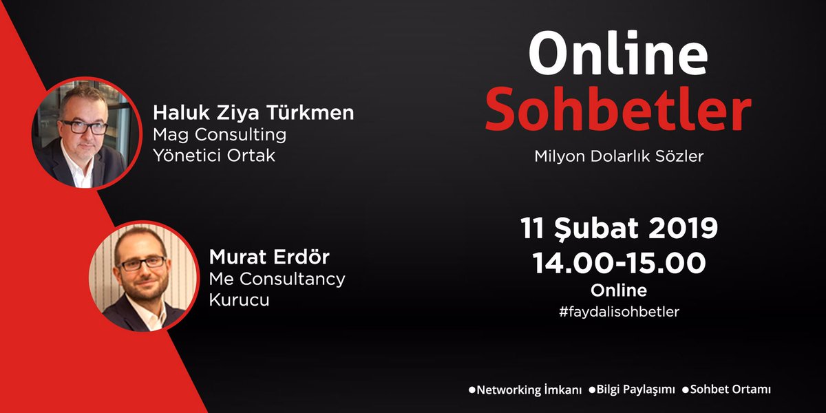 Online Sohbetlerde 'Milyon Dolarlık Sözler' adlı kitabıyla 70 tane farklı hikaye anlatıp hepsinde güzel mesajlar veren sevgili Haluk Ziya Türkmen'i ağırlıyoruz. 3 imzalı kitabın hediye verileceği bu etkinliğe ücretsiz rezervasyon için linke tıklayınız; bit.ly/2UwsHWb