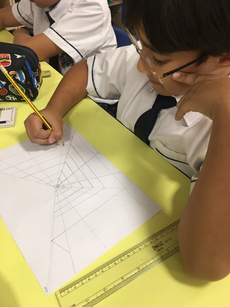 JPS_Year5's tweet photo. Drawing with perspective in #enhancement #JPS5F Super impressive! #JPSart https://t.co/XvEGbADRcr