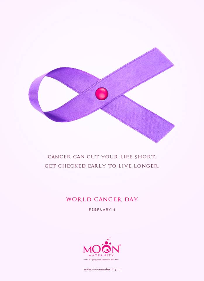 MoonMaternity's tweet photo. Cancer  can end your life, abruptly. Why take a chance against it? This World  Cancer Day, Moon Maternity requests you to get checked for any cancer  related early symptoms. Because, early detection is still your best  survival chance.

 #WorldCancerDay https://t.co/jpRhgyDaDS