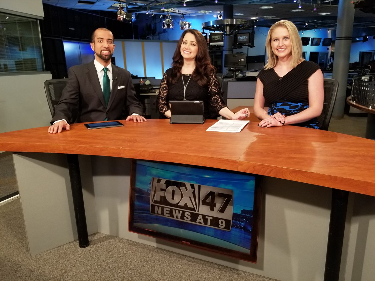 fox47madison's tweet photo. Out with the old set! Join us Monday for the all-new #FOX47! https://t.co/y8Z8yDlI6B
