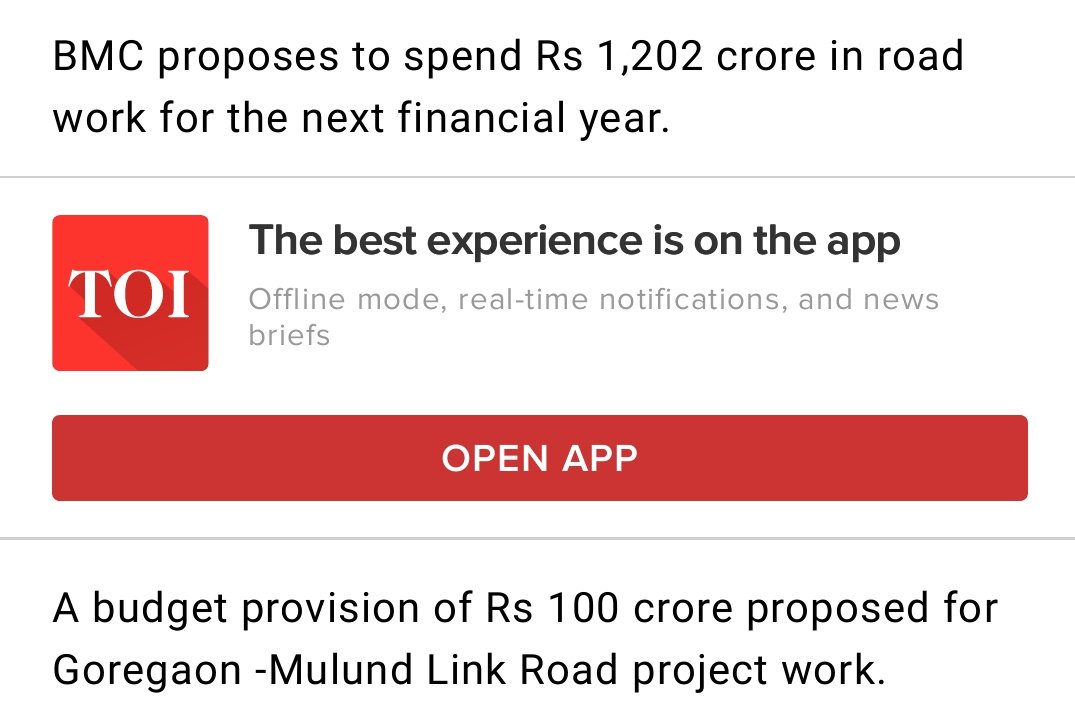 PhalinShah's tweet photo. ₹1202 Crore to be spent on road work in 2018-2019.
₹1000 crore was spent on roads between 2017-18.
The roads never seem to get better but the budgets keep on increasing. Kitna paisa khaonge yaar? 😡
#BMCBudget2019 #corruptionMax #Mumbai https://t.co/LWhPLpFmrl