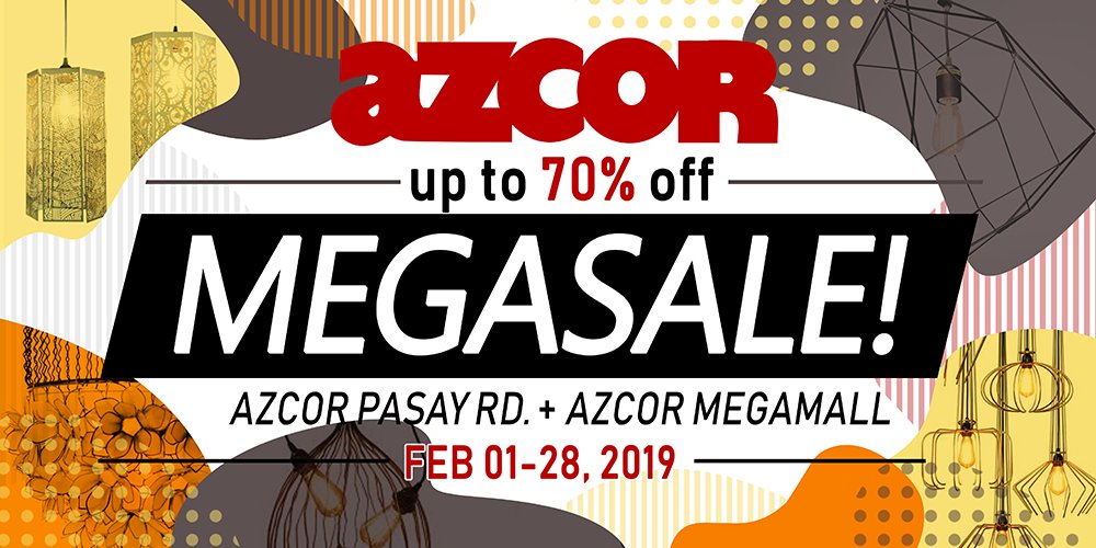 azcorlighting's tweet image. AZCOR "MEGASALE FEBRUARY 01-28, 2019 UP TO 70% OFF"