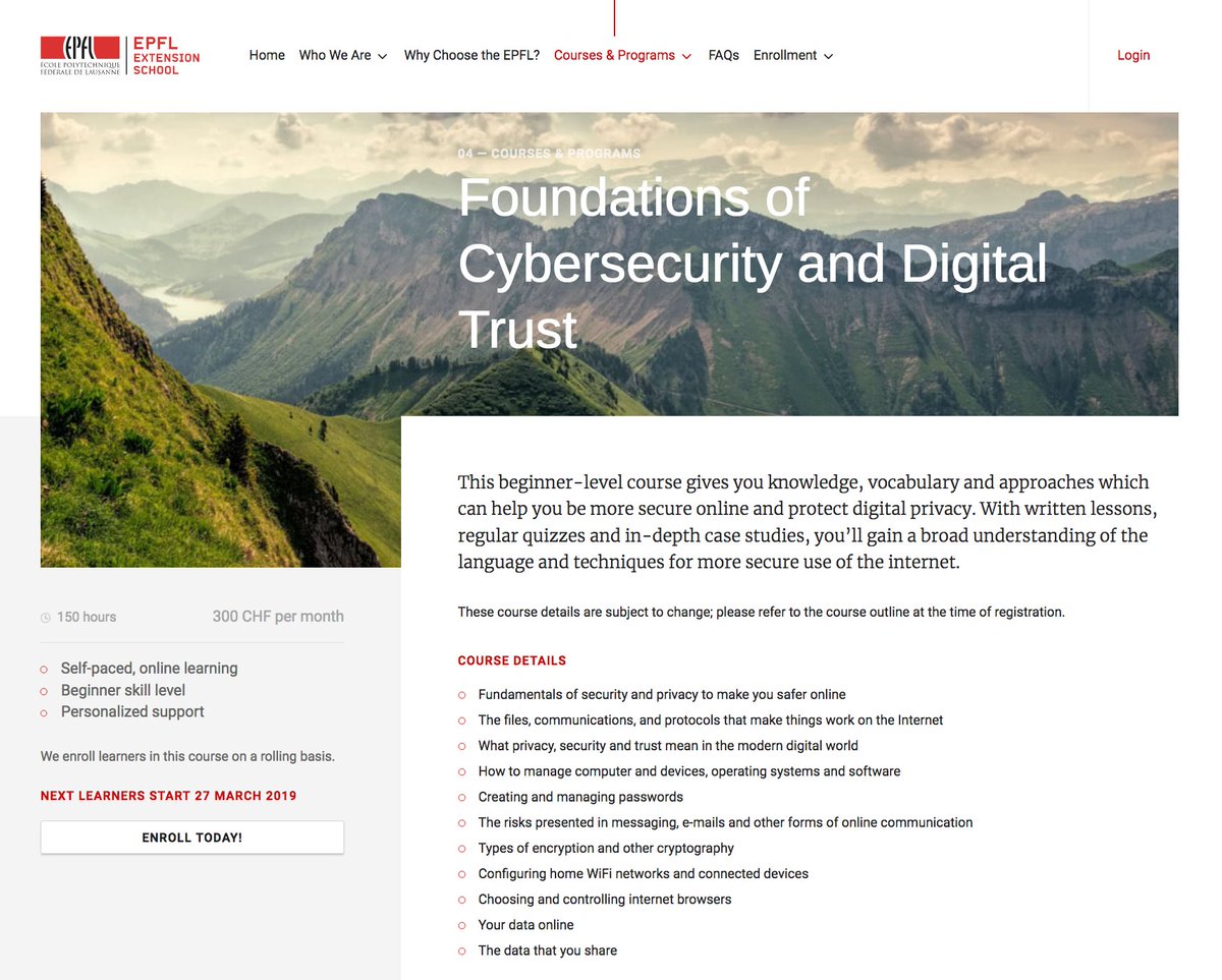 EPFL Extension School on Twitter "Delighted to announce our newest