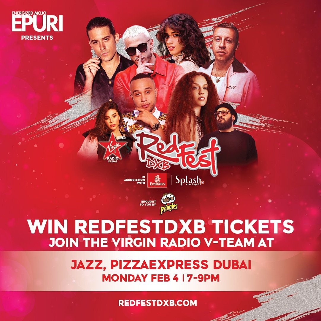 VirginRadioDXB's tweet photo. Asad and Danny of the Virgin Radio #VTEAM are heading for 2 for 1 deals at @jazzpizzaexpress tonight from 7pm and they've got @redfestdxb tickets! Head down tonight for your chance to win them!!
#EPURI presents Virgin Radio #RedFestDXB https://t.co/5GR6f5FD0Y