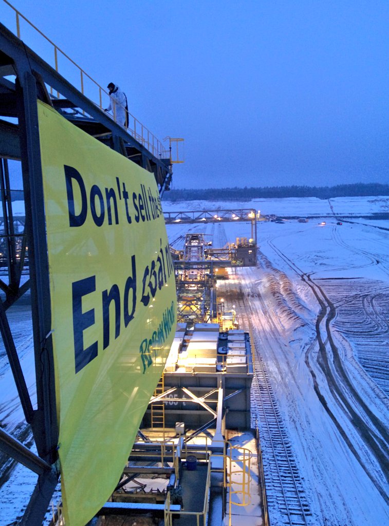 715 Das nächste Banner hängt! #BaggerStoppen