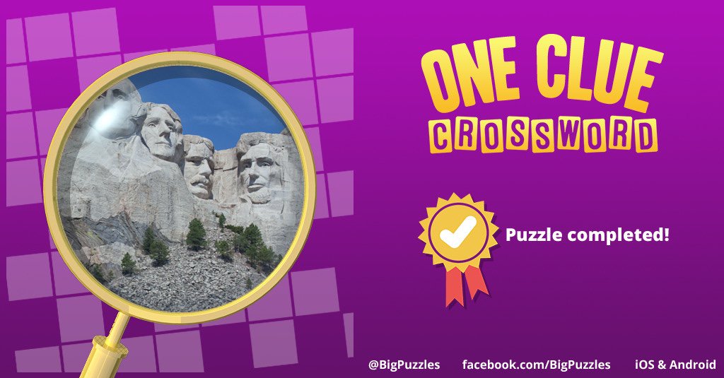 hellens39's tweet image. I completed a puzzle in One Clue Crossword. Play now for free!
onecluecrossword.com #OneClueCrossword