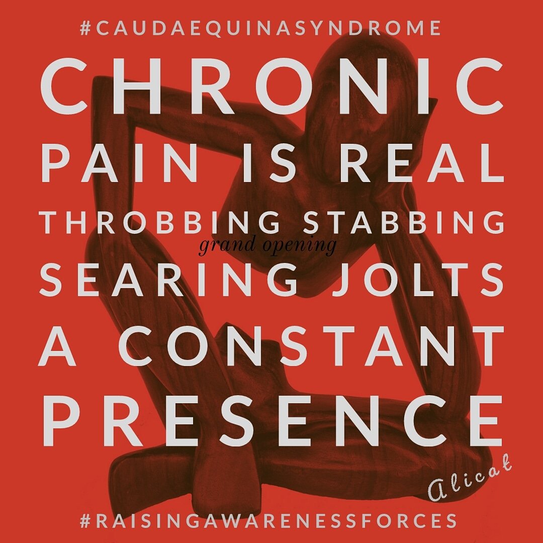 #CaudaEquinaSyndrome 
#RaisingAwarenessForCES 
#LearnTheSigns 
#ChronicPain 
#CesStrong #CesWarrior
💪👊💪👊💪👊💪👊💪👊