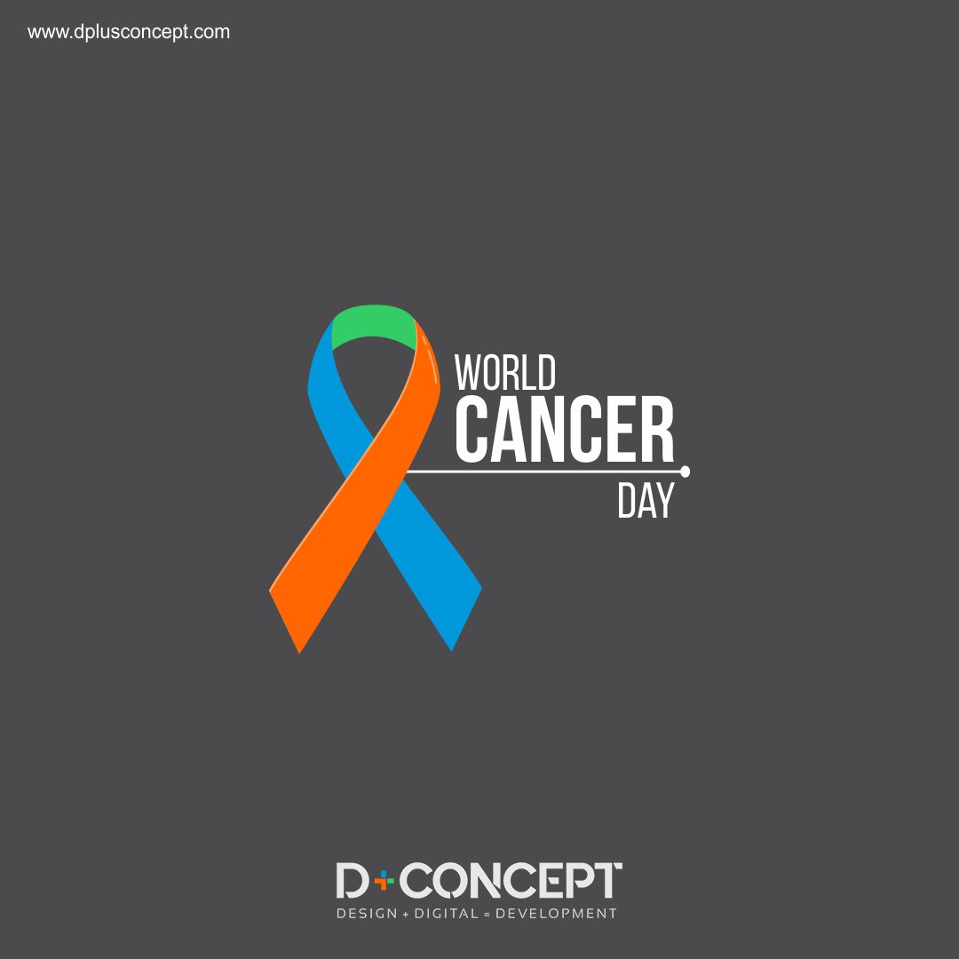 DPlusConcept's tweet photo. This WorldCancerDay let us all commit ourselves to fight against cancer, spread awareness about its prevention and adopt a healthy lifestyle.
#WorldCancerDay #India #DPlusConcept #Advertising #Branding #AdAgency https://t.co/Kz4qZe3Im9