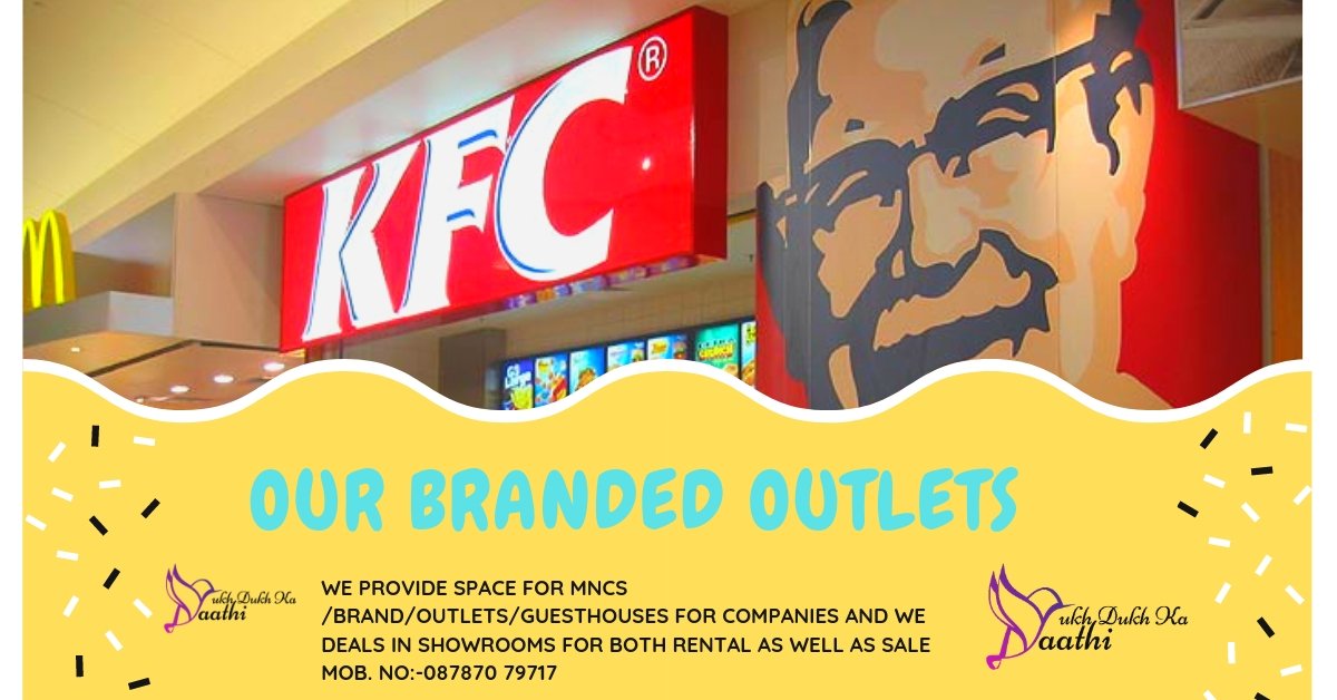 Our #Branded #Outlet
We provide space for #showroom / #brand/ #outlets/ #guesthouses/ #mnc for companies and we deals in showrooms for both rental as well as sale 
Contact Us:-087870 79717
Visit Us:-sukhdukhkasaathi.com