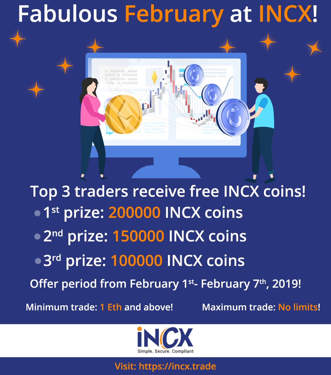 #fabulousfebruary#fabulousincentives#partipicate#win#cryptolove#cryptotraders#loveINCX
Go INCX! 👍
Terms and conditions- support.incx.trade/hc/en-us/artic…