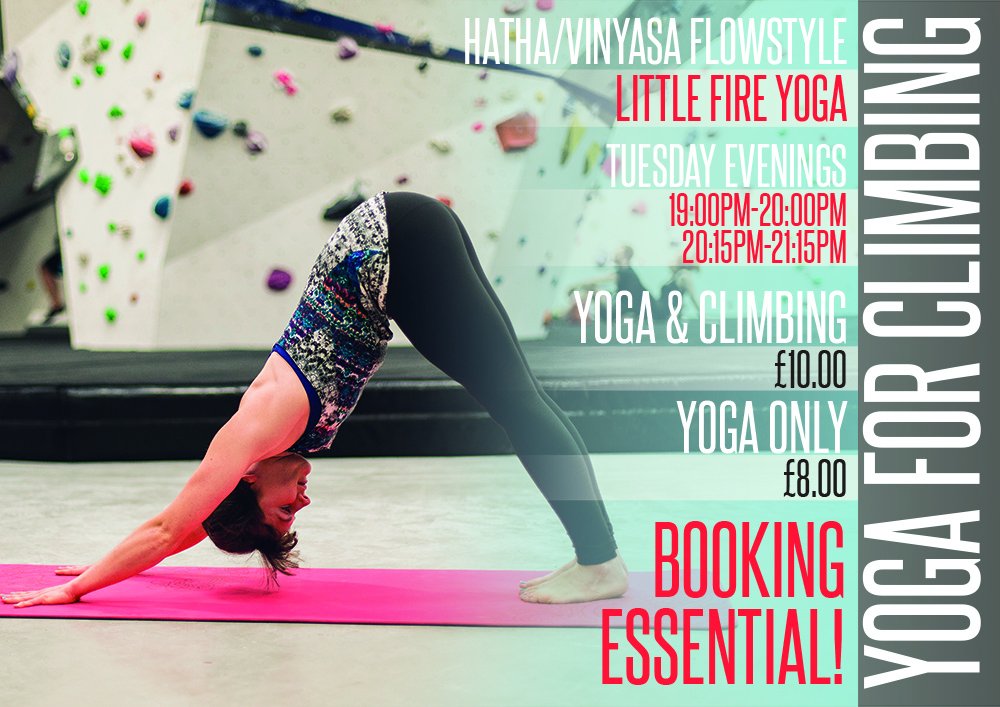 Yoga <a href="/DepotManchester/">Depot Manchester</a> runs on tuesdays - two sessions available - booking essential £8 for yoga, £10 for yoga with climbing! theclimbingdepot.co.uk/manchester/new…