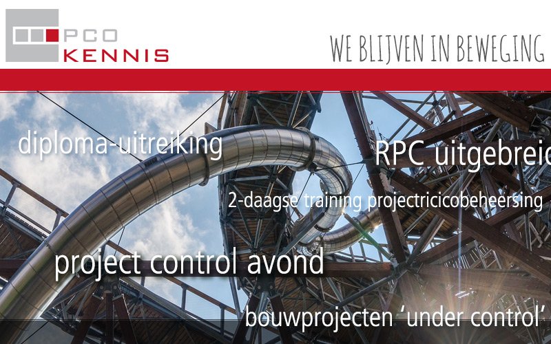 BlogPCO's tweet image. PCO Kennis blijft in beweging: aangepaste opleidingen, 16 april de project control avond, nieuwe trainingsdata en meer ... Lees het in onze nieuwsbrief: mailchi.mp/a6d71bc10779/s…