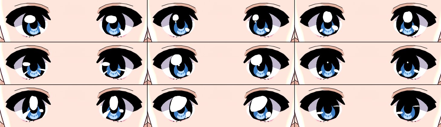 ときちゃそ Toki ハイライトテクスチャも追加しました アニメっぽいハイライトが9種類あるよ Vroid Vroid向けアニ目テクスチャ ハイライト Team Aether Shop T Co 4oakvr6zoc Booth Pm T Co 1dyixsrjpk Twitter
