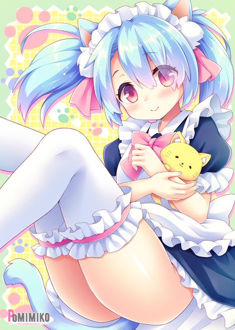 2月8日でも22日でも無いけど
#ニーハイの日 #猫の日 