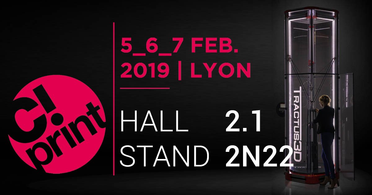 KSM represents Tractus3D in France. This week we join them at <a href="/Salon_CPrint/">Salon C!Print</a> in Lyon to give you personal advice. Meet us AND the T3000!
Use the code: E-INVCPL19 and get your free badge here: bit.ly/2Tqjtue