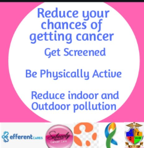 Ehainigeriaorg's tweet photo. #LiveAgainstCancer Reduce your chances of getting cancer by practicing these tips. @efferentCARES @Sebeccly @nighealthwatch https://t.co/bVRpr9iTVI