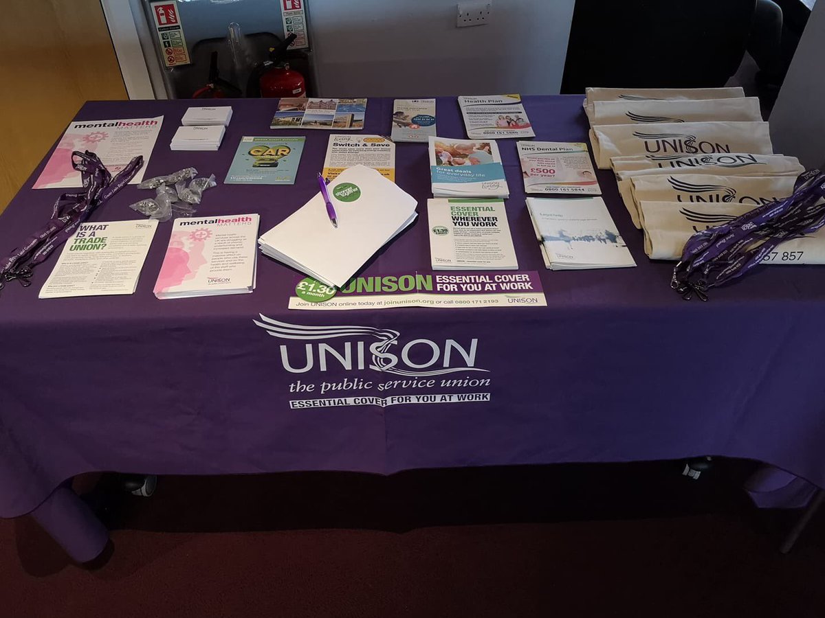 Recruitment stall in Merton junction today till 2pm. Pop by and pick up a form or join online: join.unison.org.uk