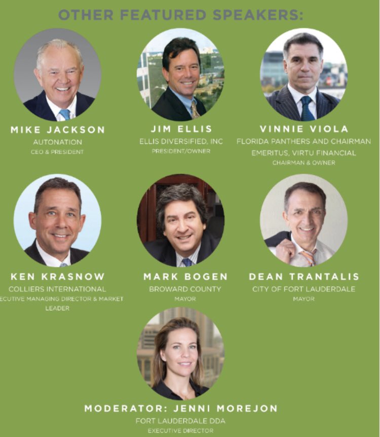 uliseflorida's tweet photo. See who's coming to the 2nd annual Fort Lauderdale Development and Investment Forum: https://t.co/P736xO51nB. This will be a rare opportunity for the public &amp; private sector to discuss the City's evolution, game-changing projects, key industry sectors, &amp; a vision for the future. https://t.co/4GNU97UIzO