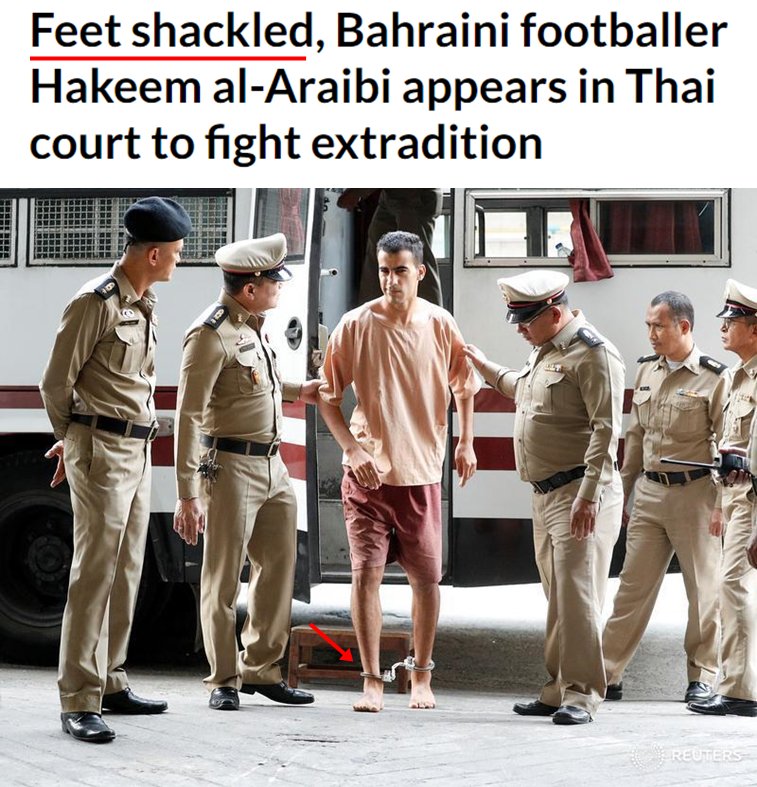 pipob69's tweet image. #Reuters #AFP #CNN #BBC #ABC ให้ความสนใจกับ “เท้า” ของ #ฮาคิม เป็นพิเศษ เพราะถูกนำตัวมาศาลโดยไม่ใส่รองเท้า ใส่ตรวนเท้า + สวมชุดนักโทษ จริงอยู่ตามระเบียบอาจใส่ตรวนเท้าเมื่อออกนอกเรือนจำได้ แต่พ.ร.บ.ราชทัณฑ์ บอกให้ใช้กุญแจมือได้เช่นกัน เมื่อคำนึงถึงศักดิ์ศรีของมนุษย์ #SaveHakeem