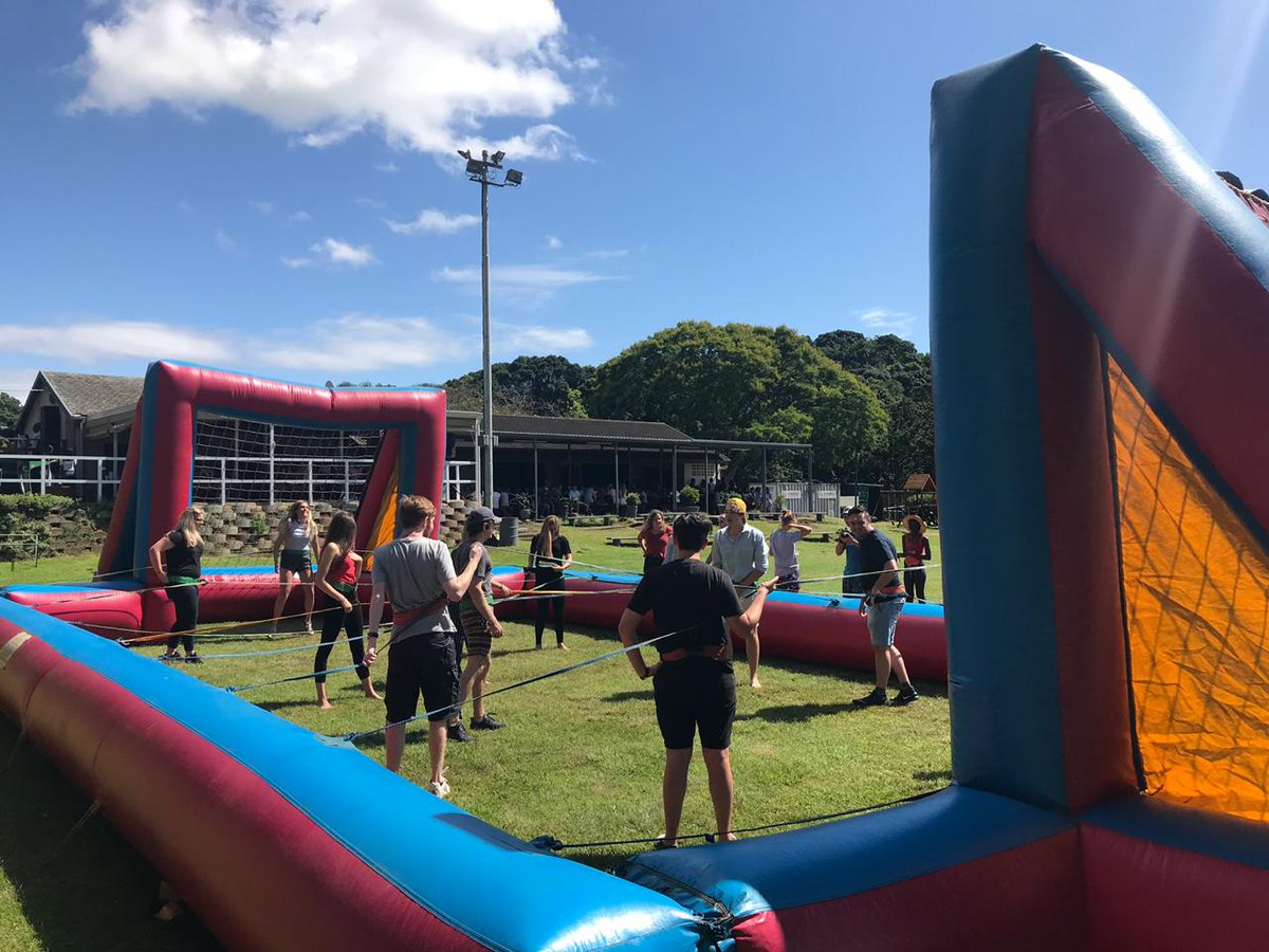 VCSportsLife's tweet photo. Fun and games at the start of O’Week at The IIE's VC Westville campus today. The students are meeting the sports captains and trying some of the many sports on offer #VCSportsLife #VCWST https://t.co/VcP34PDUs3