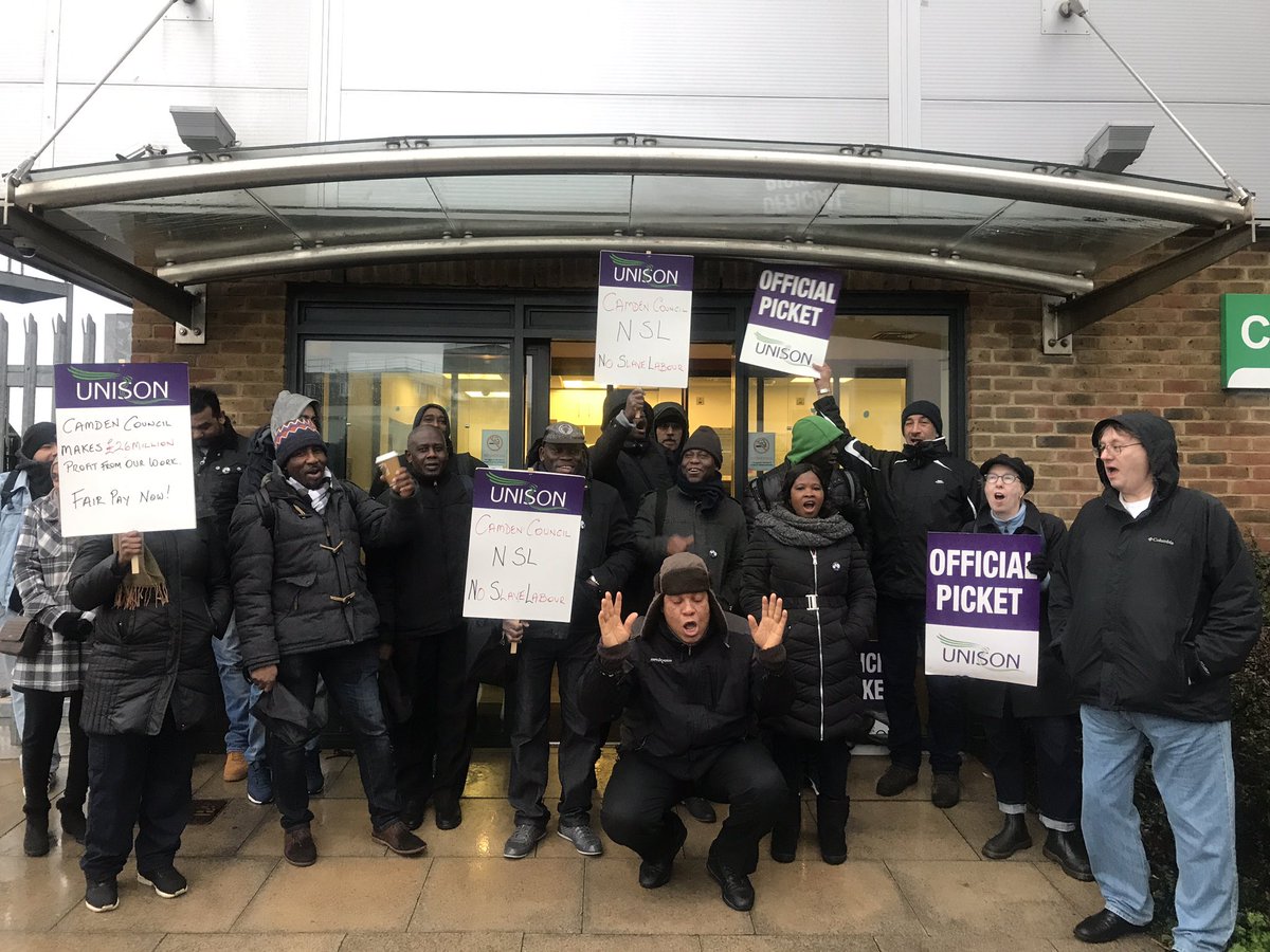 resistunite's tweet image. Let’s get some #Solidarity for the Camden Traffic Wardens striking for a pay rise - they deserve decent pay! “Low Pay - No Way!”

Today they have begun a fourteen day strike for their demand of £11.15 an hour.