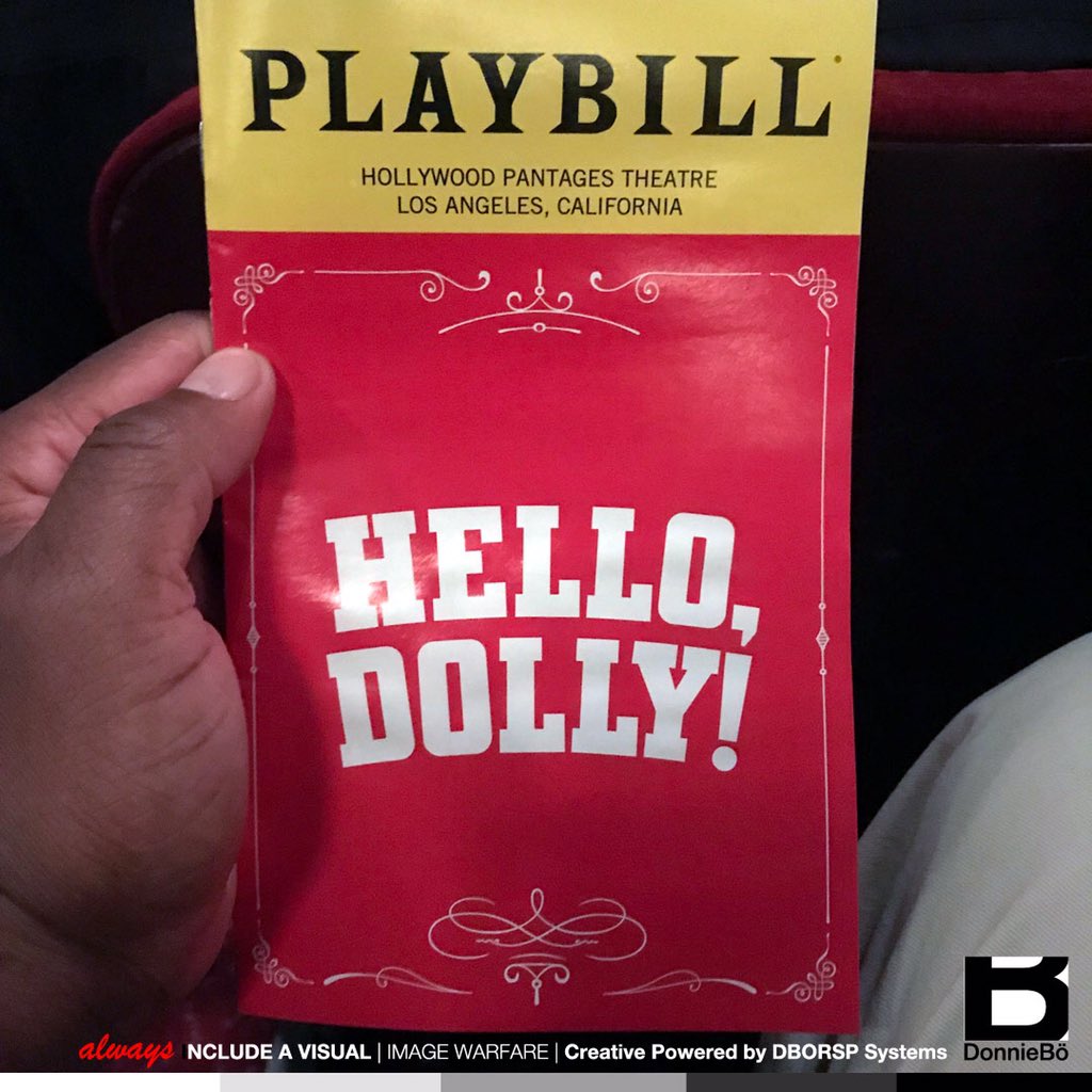 PLAYBILL HELLO DOLLY BETTY BUCKLEY HOLLYWOOD PANTAGES THEATRE LOS ANGELES 2019