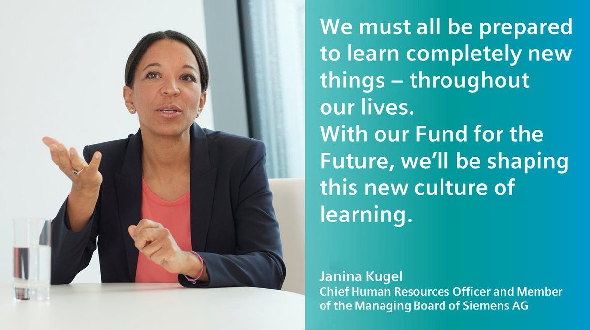 siemens_press's tweet image. #Structuraltransformation is also leading to the emergence of new jobs that require new skills. This situation requires a new #learningculture – and a willingness to participate in #lifelonglearning. This is where our #FundfortheFuture comes in. siemens.com/press/fundfort…