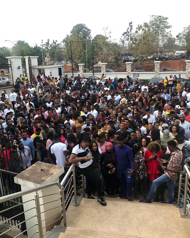 TweetNaijaBlog1's tweet photo. Nigerian youths turn out enmasse for #bbnaija auditions. Analyst say hope the youths will also participate massively in the forth coming elections.

#TweetNaijaBlog
#TNB https://t.co/TVhaurBwK9